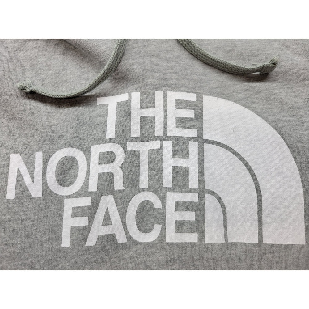 The North Face Mens Gray Half Dome Logo Pullover Hoodie Large A4QQO
